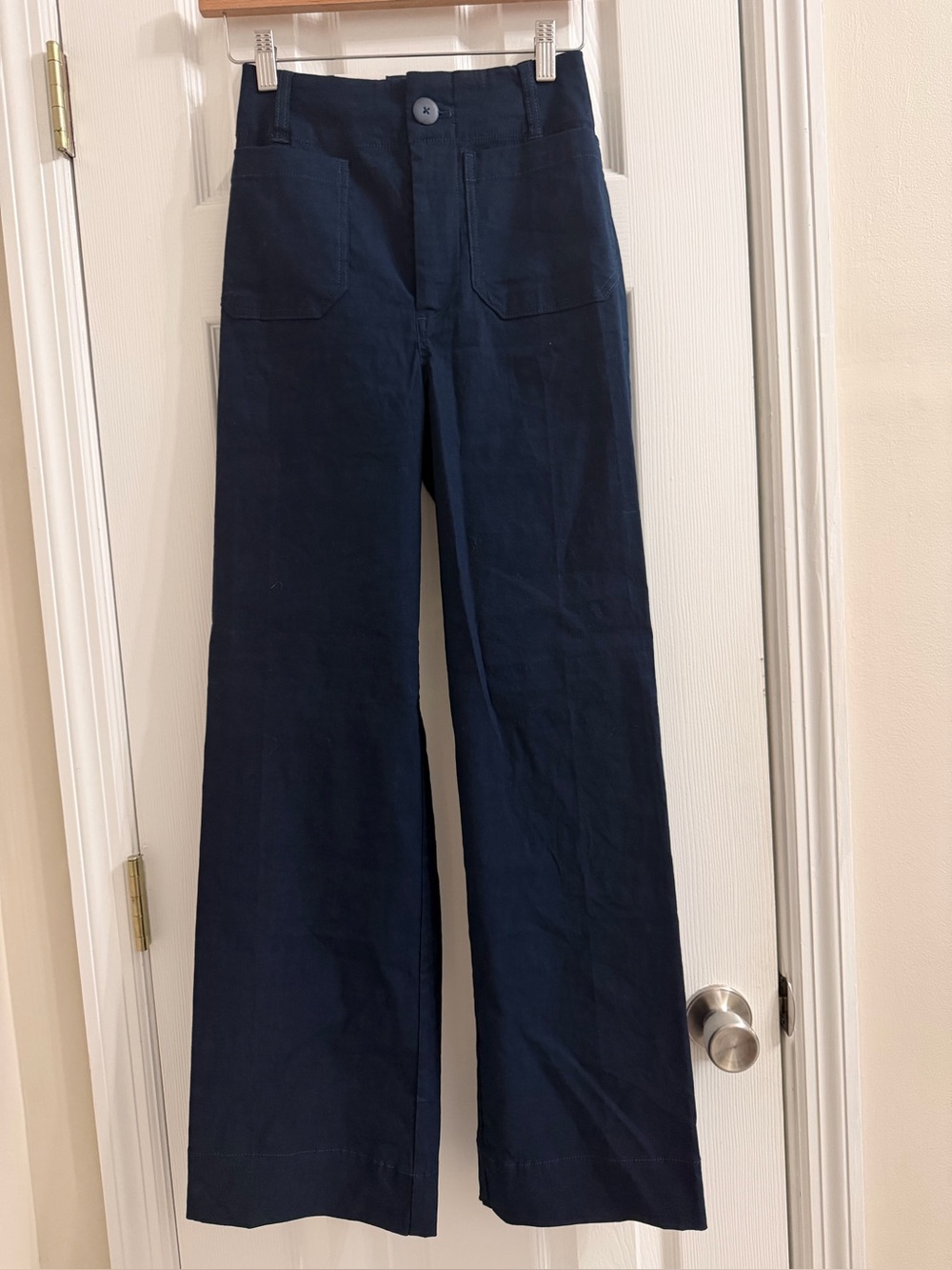 The Colette Magic Fabric Crop Wide-Leg Pants by Maeve, Ink, Size 24T